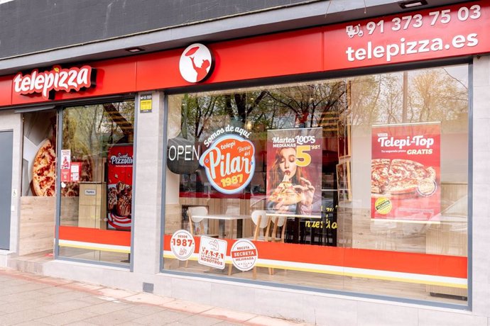 Fachada de restaurante de Telepizza