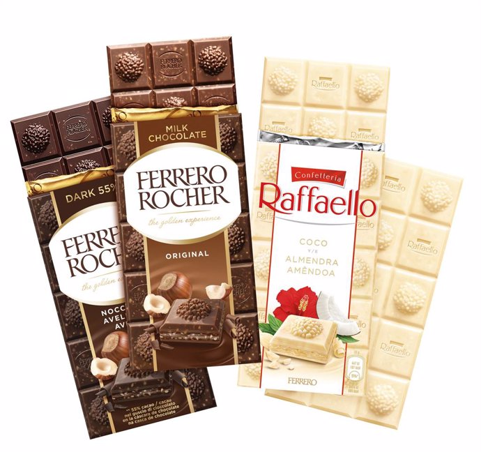 Tabletas de chocolate de Ferrero