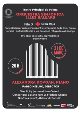 Cartel promocional del concierto.