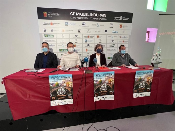 El pentacampeón del Tour de Francia Miguel Indurain presidió la presentación del GP Miguel Indurain de 2022.
