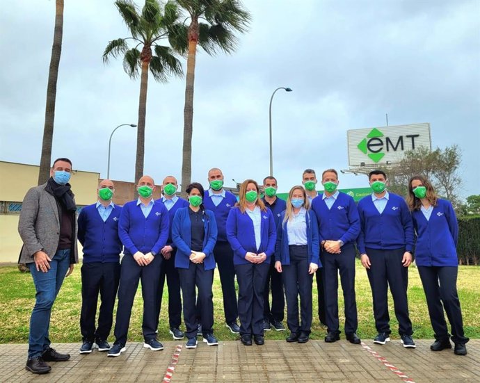 Imagen de los nuevos conductores que se han integrado a la EMT Palma.