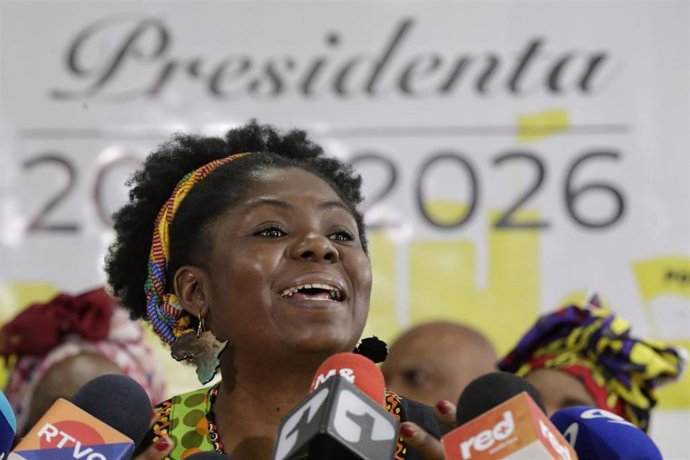 Archivo - La candidata a vicepresidenta de Colombia por Pacto Histórico, Francia Márquez