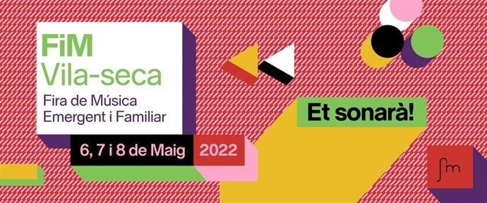 Cartel de la Fira de Música Emergent i Familiar de Vila-Seca (FiM) de 2022