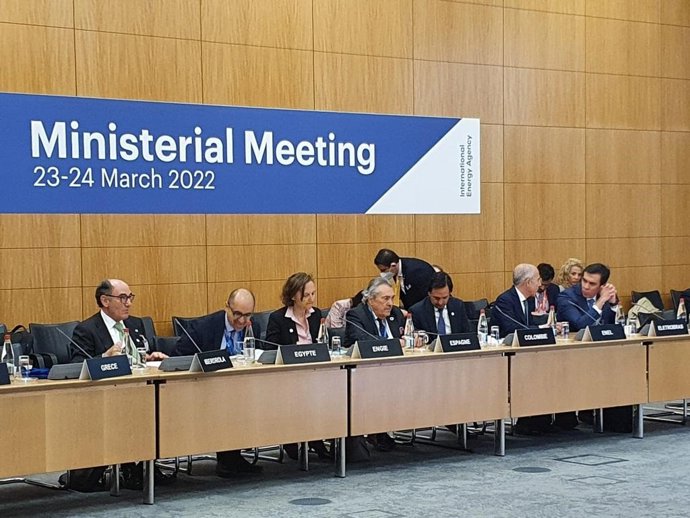 Galán en la reunión de la AIE en París