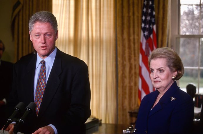 Bill Clinton y Madeleine Albright.