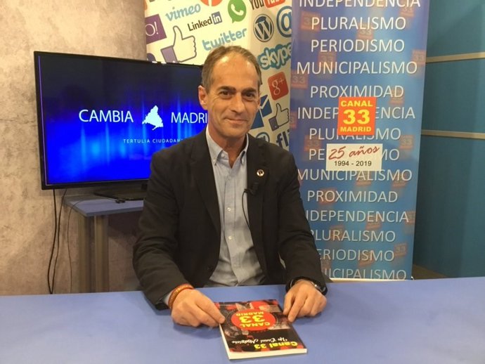 El vicealcalde de Alcalá de Henares, Miguel Ángel Lezcano, en Canal 33