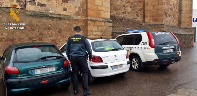 Actuación de la Guardia Civil en Guareña (Badajoz)