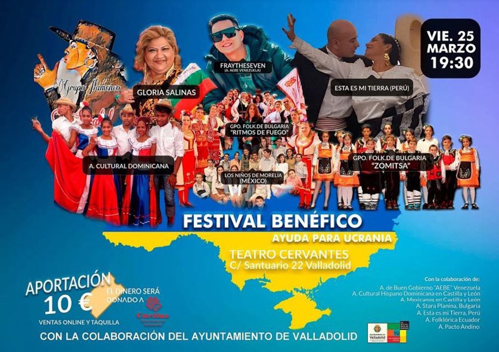 Cartel del Festival benéfico en favor de los refugiados ucranianos.