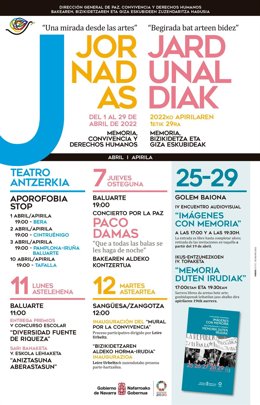 Cartel de las jornadas.
