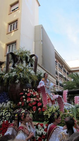 Archivo - Carroza Del Bando De La Huerta En El Desfile Murcia En Primavera en 2015