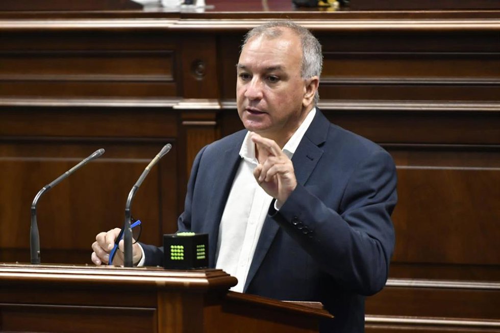 El portavoz de NC, Luis Campos, en el 'Debate sobre el Estado de la Nacionalidad'