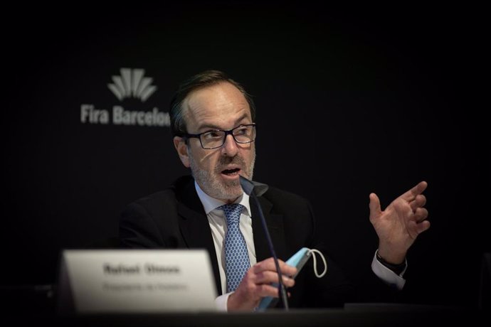 El director general de la Federación Española de Industrias de Alimentación y Bebidas (Fiab), Mauricio García de Quevedo, durante la rueda de prensa.