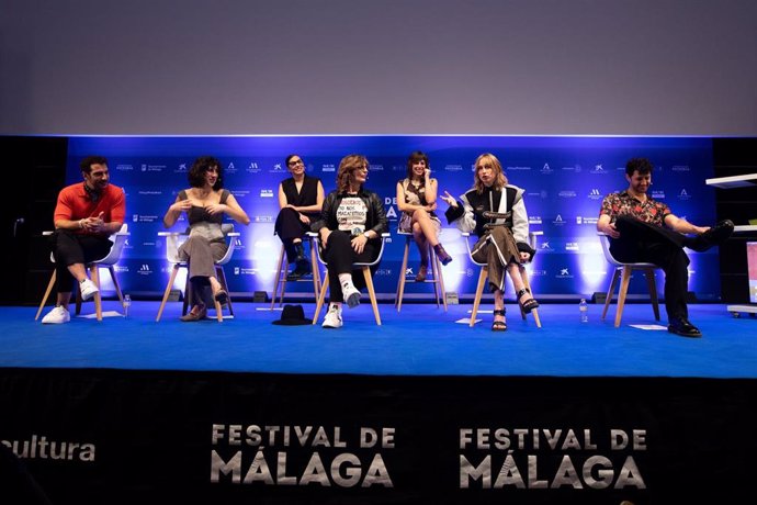Rueda de prensa de 'Nosaltres no ens matarem amb pistoles' (Nosotros no nos mataremos con pistolas) en el Festival de Cine de Málaga