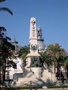 Monumento a los Héroes de Santiago de Cuba y Cavite, en Cartagena