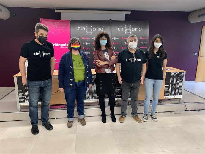 Presentación del festival de cine y diversidad sexual 'Cinhomo' en Valladolid.
