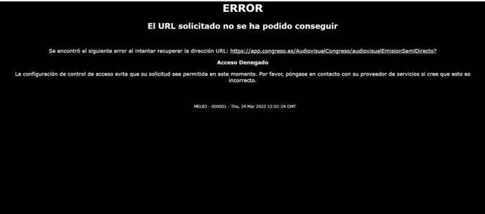 Ciberataque a la web del Congreso