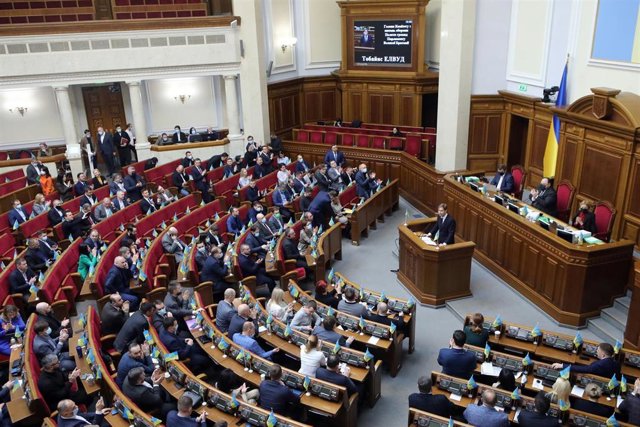 Archivo - Vista general del Parlamento de Ucrania