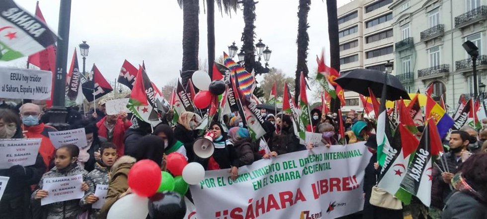 Protesta por un "Sáhara libre" en Valncia