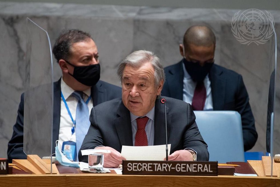 El secretario general de Naciones Unidas, António Guterres