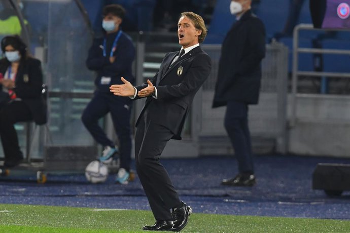 Archivo - Head Coach Roberto Mancini of Italy during the FIFA World Cup 2022, Qualifiers Group C football match between Italy and Switzerland on November 12, 2021 at Stadio Olimpico in Rome, Italy - Photo Claudio Pasquazi / LiveMedia / DPPI