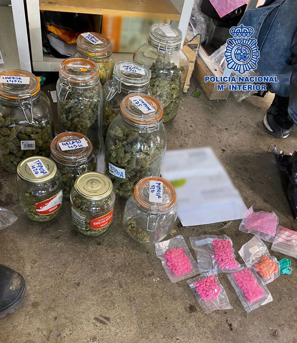 Plantación 'indoor' de marihuana desmantelada en una nave industrial