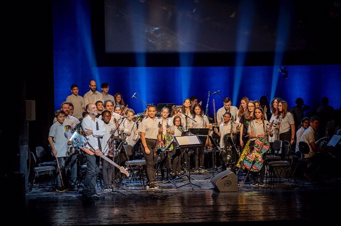 Archivo - Orquesta 'La Música del Reciclaje'