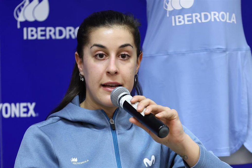 Carolina Marin anuncia su regreso a las pistas en el Europeo de bádminton de Madrid.