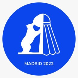 Logo del Campeonato de Europa de Bádminton Madrid 2022.
