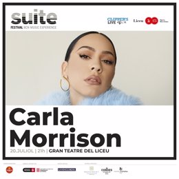 Cartel del concierto en Barcelona de la cantante mexicana Carla Morrison.