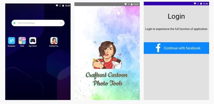 Captura de la aplicación Craftsart Cartoon Photos Tools