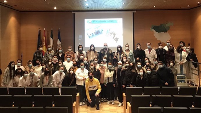 Acto de bievenida a 74 estudiantes de Formación Profesional  en el Hospital de Jerez.