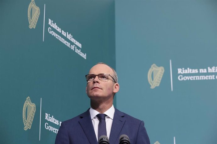 Archivo - El ministro de Exteriores de Irlanda, Simon Coveney