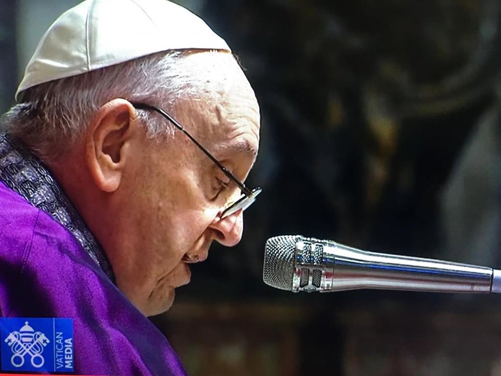 El Papa en la misa de consagración de Rusia y Ucrania