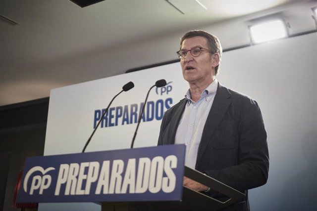 El presidente de la Xunta de Galicia y candidato a presidir el PP, Alberto Núñez Feijóo