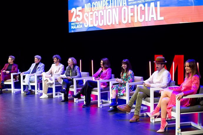 Rueda de prensa de la película 'Héroes de barrio'en el Festival de Cine de Málaga