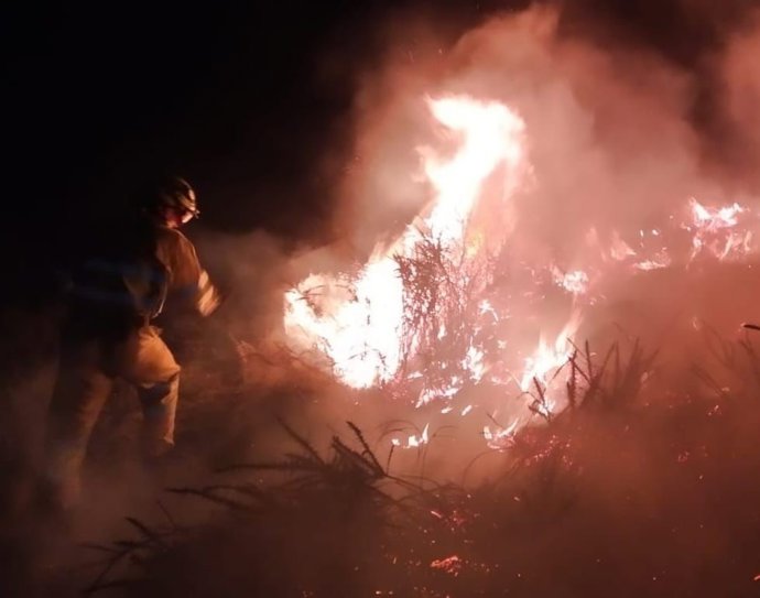 Incendio en la Collada de Carmona.- Archivo