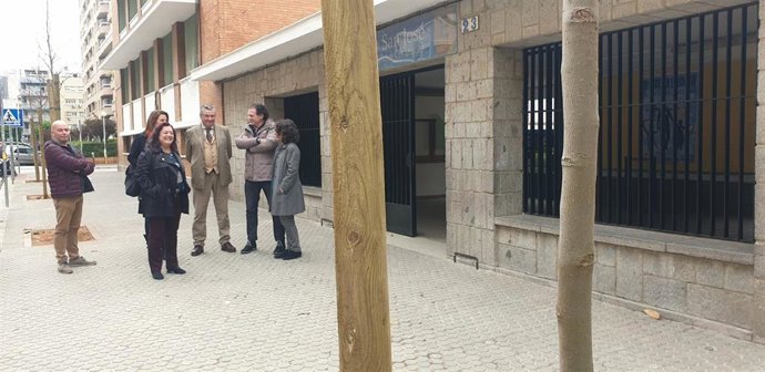 Ayuntamiento concluye el nuevo itinerario del colegio San José con ampliación del acerado y plantación de árboles