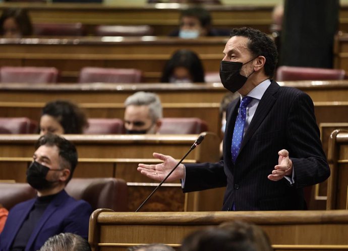 El vicesecretario general de Cs y portavoz del Comité Ejecutivo, Edmundo Bal, interviene en una sesión plenaria en el Congreso de los Diputados, a 23 de marzo de 2022, en Madrid (España). 