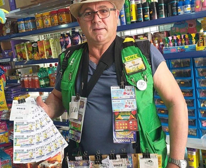 José Manuel Cortés, vendedor de la ONCE