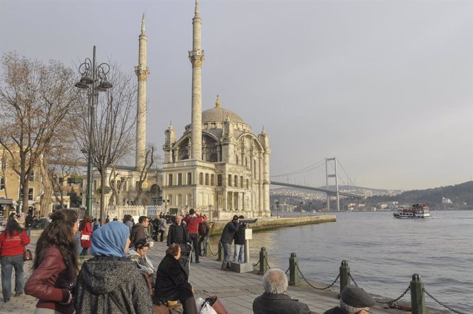 Estrecho del Bósforo, en Estambul, Turquía