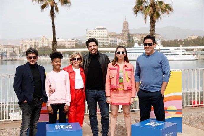 Photocall de la película 'Llenos de gracia' en el 25 Festival de Cine de Málaga