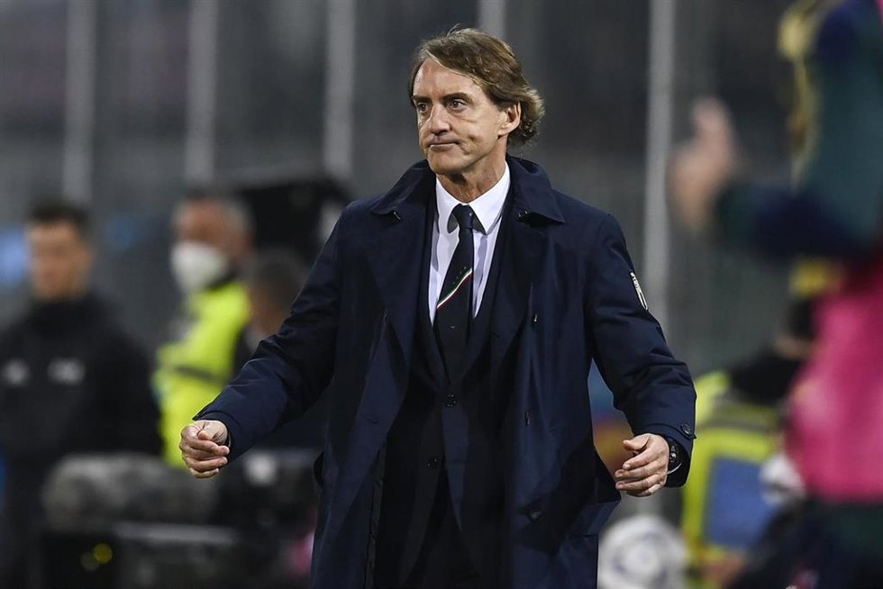 El seleccionador italiano, Roberto Mancini