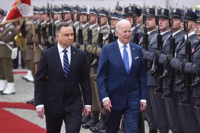 Los presidentes de Polonia, Andrzej Duda, y Estados Unidos, Joe Biden