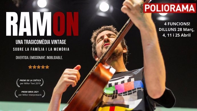 Cartel del espectáculo 'Ramon', protagonizado por Francesc Ferrer y escrito y dirigido por Mar Monegal
