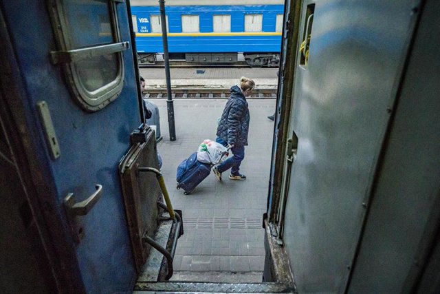 Desplazada ucraniana en Leópolis