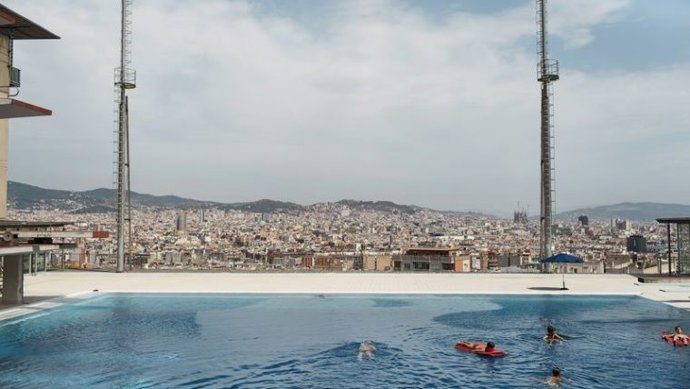 Imagen de las piscinas Municipals de Montjuc de Barcelona