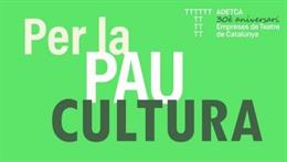 Imatge del logo de l'Associació d'Empreses de Teatre de Catalunya (Adetca) pel Dia Mundial del Teatre