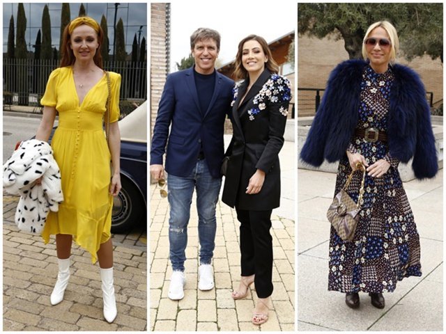 Cristina Castaño, Manuel Díaz 'El Cordobés' y Virginia Troconis, Marta Sánchez en la fiesta de la primavera de Carla Hinojosa