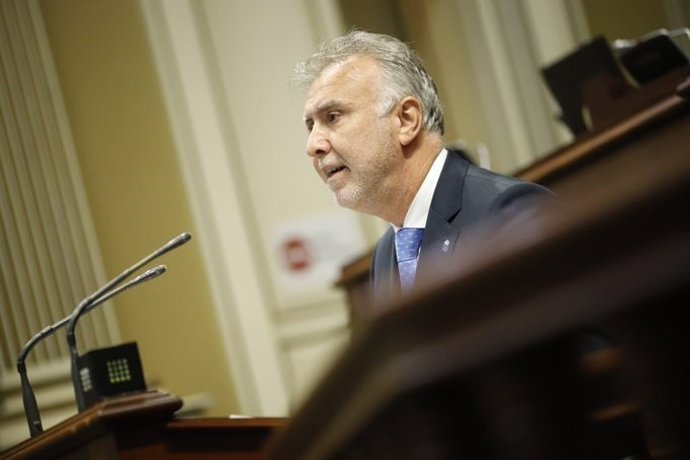 El presidente del Gobierno de Canarias, Ángel Víctor Torres, en el Debate sobre el Estado de la Nacionalidad