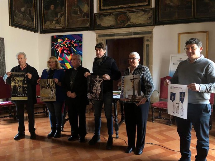 El obispo de Mallorca, Sebasti Taltavull, durante la presentación de las procesiones